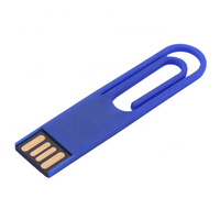 JF Grosir Flashdisk Plastik Bentuk Klip 4GB/8GB/16GB/32GB/64GB/128GB Flash Drive USB 2.0 Logo OEM Kustom 3 Tahun Garansi