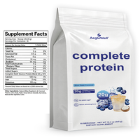 Poudre de protéines complète Aeglewell en marque propre, 20 g de protéines, sans sucre ajouté, favorise la récupération musculaire, nutrition sportive, OEM ODM