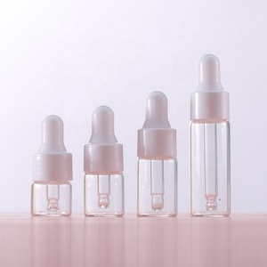 Botella cuentagotas de vidrio Botella cuentagotas Embalaje de maquillaje Tamaño <span class=keywords><strong>mini</strong></span> Cuentagotas colorido 1mL 2ml 3ml 5ml Clear Frost Cuidado personal 100PCs - Product Image 3