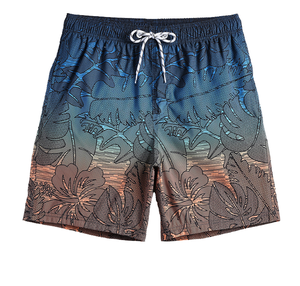 Shorts de bain pour hommes à séchage rapide de 5 pouces, personnalisables avec logo, taille mi-haute avec cordon de serrage, pour sports nautiques, gym et plage - Product Image 1