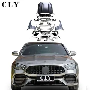 2016-2021 per la copertura del cuscino ammortizzatore del diffusore posteriore della griglia anteriore di surround GT del <span class=keywords><strong>paraurti</strong></span> di <span class=keywords><strong>AMG</strong></span> E63S di aggiornamento della <span class=keywords><strong>classe</strong></span> E W213 del Benz - Product Image 1