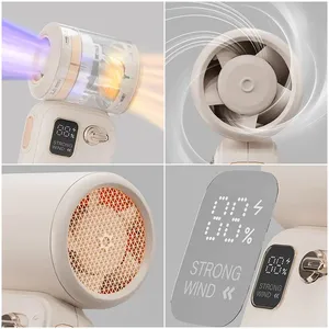 พัดลมพกพา Turbo 100 ระดับความเร็วสูง พร้อมหน้าจอ LED แสดงผล  ระบบทำความเย็นด้วยไฟฟ้า เป็นมิตรกับสิ่งแวดล้อม ขนาดเล็ก เหมาะสำหรับการเดินทาง - Product Image 3