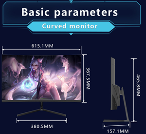 Venta caliente 27 pulgadas 2560*1440 120 Hz Curved Gaming <span class=keywords><strong>Mnitor</strong></span> para PC Quad-HD Display - Product Image 6