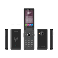 Prix d'usine pas cher 4 Go + 64 Go ou 6 Go + 128 Go de stockage 4G Android Smart Flip téléphone casher avec écran HD de 4.1 pouces