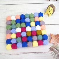 Promotion fabrication de bijoux jouets bricolage breloques stylos perlés en gros 14mm hexagone perle Silicone