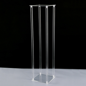 Grand cristal clair acrylique <span class=keywords><strong>verre</strong></span> Vases mariage fleur support pièce maîtresse pour la décoration <span class=keywords><strong>de</strong></span> <span class=keywords><strong>Table</strong></span> <span class=keywords><strong>de</strong></span> fête - Product Image 4
