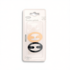 Clip per spalline reggiseno Ilan 50mm 3 pezzi, opzioni colore nero trasparente per reggiseni - Product Image 2