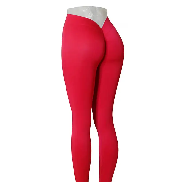 Unique design Women Comfort Soft Quick Dry V Cut Scrunch Back Yoga leggings Pants