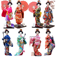 Figurine de Geisha japonaise de 12 pouces en résine, style Frozen, avec fonction de souffleur d'air, neuve, pour la décoration de la maison et les cadeaux de restaurant