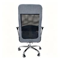 Chaise de bureau en tissu maillé à dossier haut avec appui-tête, base chromée, pivotante, pour ordinateur, vente en gros d'usine, Sillas De Oficina