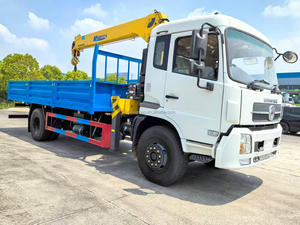 Camión de Transporte de Carga DFAC de 12t con Grúa de Brazo Recto de 6.3t, Camión de Construcción Autocargable Hidráulico para Sa - Product Image 5