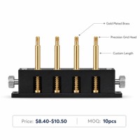 Sonde à raccord rapide en acier inoxydable usinée sur mesure par CNC pour testeur de cellules solaires et dispositif de test PV