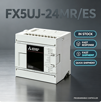 Controlador Lógico Programable FX5UJ-24MR/ES, 24 E/S, 14DI, 10DO, Salida de Relé, 100-240VAC, Ethernet