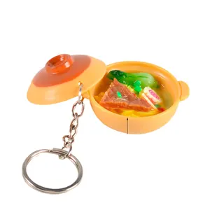 HY wangdun, имитация миниатюрной китайской еды, игровая кастрюля, модель, подвесные украшения, мини-лапша, брелок для ключей