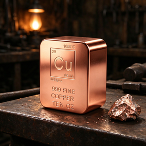 Oferta Especial: Barra de Cobre de Alta Pureza .999, 10 Oz, Cubo de Metal Precioso Coleccionable - Product Image 6