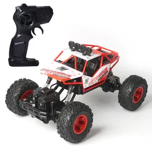 1:16 RC coche de escalada 2,4 Ghz Control remoto camiones todoterreno aleación camión juguetes 4 WD conducción niños para niño eléctrico AA sin cámara