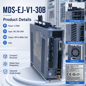 Servomoteur d'origine Mitsubishi MDS-<span class=keywords><strong>EJ</strong></span>-V1-30B 0,75 kW <span class=keywords><strong>200</strong></span>-240 V triphasé, amplificateur servo CNC, automatisation industrielle - Product Image 3