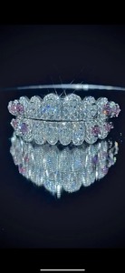 Best Quality Luxury Moissanite <b>Diamond</b> <b>Teeth</b> Grillz Hip Hop Jewelry Custom Fit Iced Out Smile Party Wear Available For Sale - Product Image 3