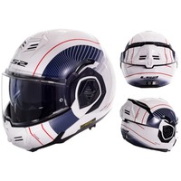 Casque Intégral de Moto LS2 FF906 Original Solid 6K Fibre de Carbone Double Visière Hommes avec Boîte d'Origine