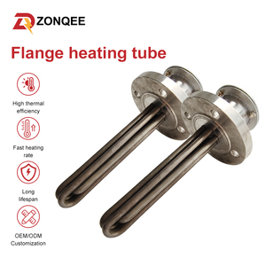 Elemento Calefactor Tubular Industrial <span class=keywords><strong>de</strong></span> Inmersión IP65 con Brida, <span class=keywords><strong>de</strong></span> Acero Inoxidable 304, Trifásico 380V, DN100, para Tanques <span class=keywords><strong>de</strong></span> <span class=keywords><strong>Agua</strong></span> y Aceite - Product Image 2