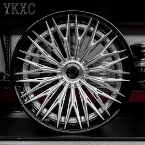 Rines YKXC Personalizados Forjados con Acabado Cromado en 18, 20, 22, 21, 23 y 24 Pulgadas, 5x120, 5x114.3, 5x127 para <span class=keywords><strong>Lamborghini</strong></span>, Chevrolet, BMW, Audi - Product Image 1