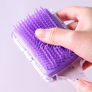 Offre Spéciale Peigne à Coussin d'Air Motif <span class=keywords><strong>Licorne</strong></span> Dessin Animé Portable Massage Démêlant Brosse à Cheveux Mignonne en Plastique Antistatique - Product Image 3