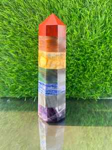 Handcrafted 7 Chakra Amethyst <b>Crystal</b> Tower Natural Gemstone Energy Generator <b>for</b> Reiki <b>Crystal</b> <b>Craft</b> Other <b>Crystal</b> <b>Crafts</b> - Product Image 5