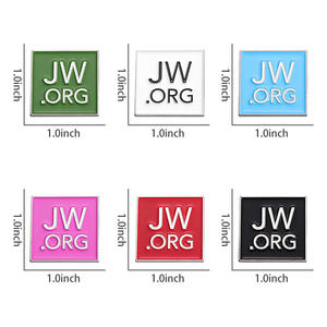 Venta al por mayor de alfileres metálicos esmaltados personalizados <span class=keywords><strong>Jw</strong></span> <span class=keywords><strong>Org</strong></span> alfileres de solapa insignias broches alfileres de esmalte suave personalizados - Product Image 5