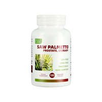Capsules de Palmier Nain (Saw Palmetto) à base de plantes pour la santé de la prostate chez l'homme – Complément multivitaminé