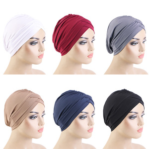 Bonnet sous-hijab islamique en modal uni, chapeau sous-hijab musulman, turban extensible, chapeau couvrant intégral, hijab intérieur - Product Image 6