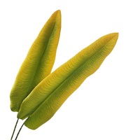 Vente flash - Feuilles de Monstera artificielles vertes, grandes feuilles en plastique, tige de feuilles de Monstera pour la décoration de table et de la maison