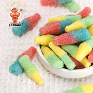 Vente en gros d'usines de bonbons Gelée douce, halal, aigre, délicieux et gommeux personnalisés Bonbons de <span class=keywords><strong>cola</strong></span> enrobés de sucre - Product Image 1