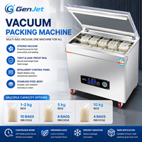 Machine de mise sous vide commerciale de type sur pied en acier inoxydable pour l'emballage alimentaire des produits secs, humides et liquides gras