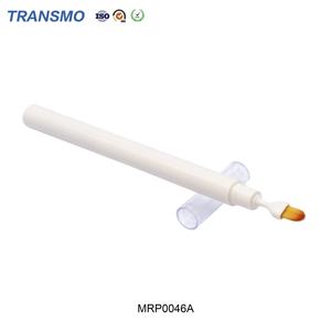 Emballage de crayon à sourcils en plastique personnalisé en gros, double extrémité, conteneur vide pour crayon à sourcils cosmétique avec brosse - Product Image 3