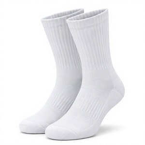 Calcetines Deportivos de Algodón Premium al Por Mayor, con Logotipo Personalizado Bordado, Calcetines de Punto Acolchados de Alta Calidad para Hombres y Mujeres, para Baloncesto - Product Image 1