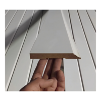 Accessoires de plancher de plinthe en MDF apprêté blanc