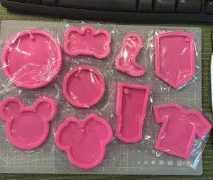 Silicone Molds для Resin Crafts Making, Keychain Molds, S299