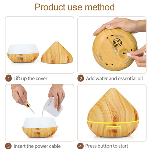 Humidificador de aire ultrasónico alimentado por grano de madera y difusor de fragancia de aceite esencial de aromaterapia para Home Hotel 1 año de garantía YS - Product Image 5
