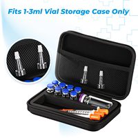 Étui rigide portable personnalisé en EVA pour le stockage de flacons d'insuline de 3 ml, idéal pour les voyages en réfrigérateur ou congélateur
