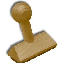 Self-Inking Rubber Wood Stamp 100x20 mm for Office & Decoration Includes Ink