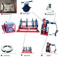 Máquina de soldadura por fusión a tope hidráulica de fábrica china de 90-315 mm / Máquina de soldar tuberías de PE / Soldadoras de polietileno para tuberías de HDPE