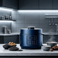 Mini Olla a Presión Eléctrica de 4L con Recipiente Interior Antiadherente, 7 en 1, Programable, Electrodoméstico de Cocina