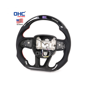 Volant en fibre de carbone avec écran LED intelligent pour <span class=keywords><strong>Dodge</strong></span> Challenger Charger <span class=keywords><strong>Durango</strong></span> <span class=keywords><strong>2015</strong></span>-2024, expédié depuis l'entrepôt américain - Product Image 1