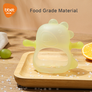 Pas de goutte sans BPA Silicone mitaine sucette jouet à mâcher nouveau-né bébé poignet main saisir des anneaux de dentition pour les besoins de succion - Product Image 4