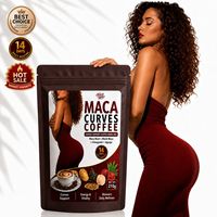 Mélange de café, racine de maca et aguaje pour le soutien des courbes, extraits végétaux beauté, 210g, poudre instantanée, bien-être féminin, OEM ODM