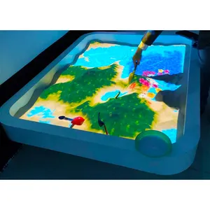 Yeni 3d hologram sihirli kum interaktif projektör interaktif sihirli kum masa çocuklar için oyunlar