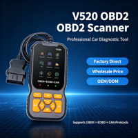 Nuevo Lector de Códigos OBD2 V520 2026, Herramienta de Diagnóstico de Automóviles con Funciones Completas OBDII, Escáner de Automóviles de 12V, Detector de Fallas del Motor