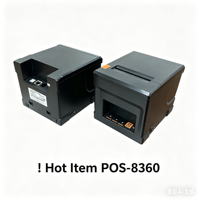 Imprimante thermique de reçus ZJprinter POS-8360 80 mm, fabricant direct, imprimante thermique POS, Imprimante thermique Remiander, alarme sonore et lumineuse