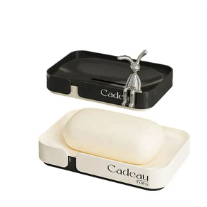 YUYANG Plastic Soap Box Organizer Bathroom <b>Accessories</b> Hanging Soap Box With Drain Drawer <b>Shower</b> Storage Soap Holder - Product Image 1