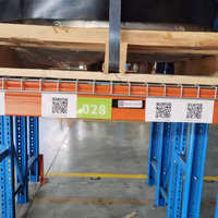 Etiqueta de almacén UHF RFID en metal en estantería puede imprimir número de código QR para posición de ubicación